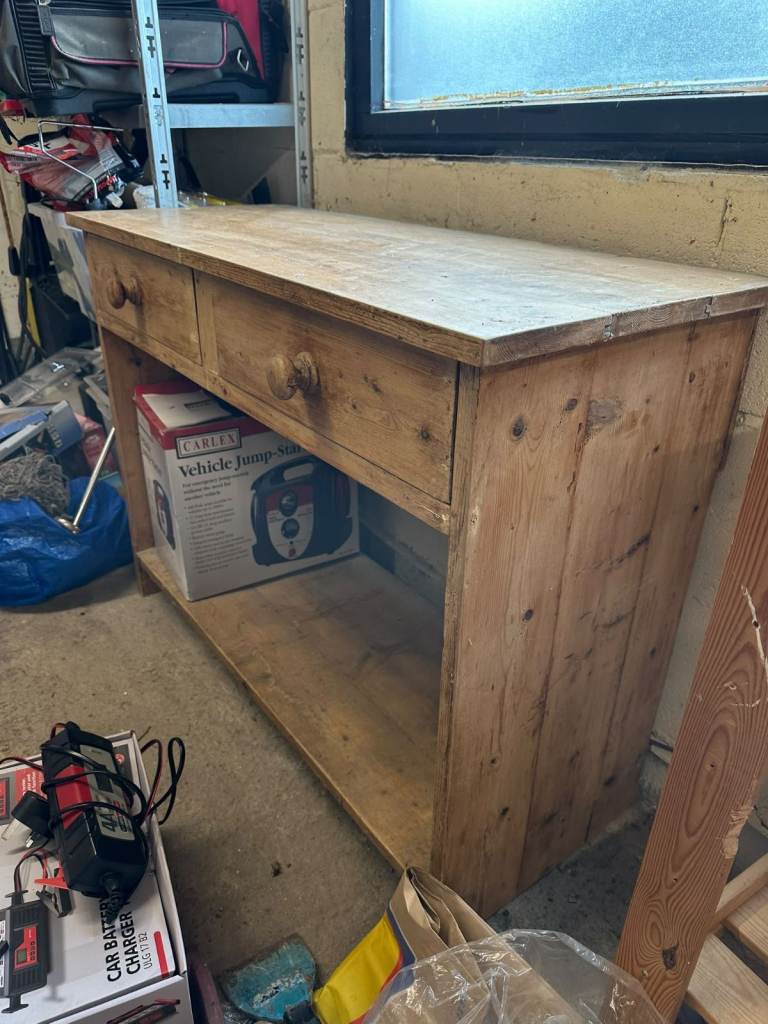 Pine Wardrobe and sewing table