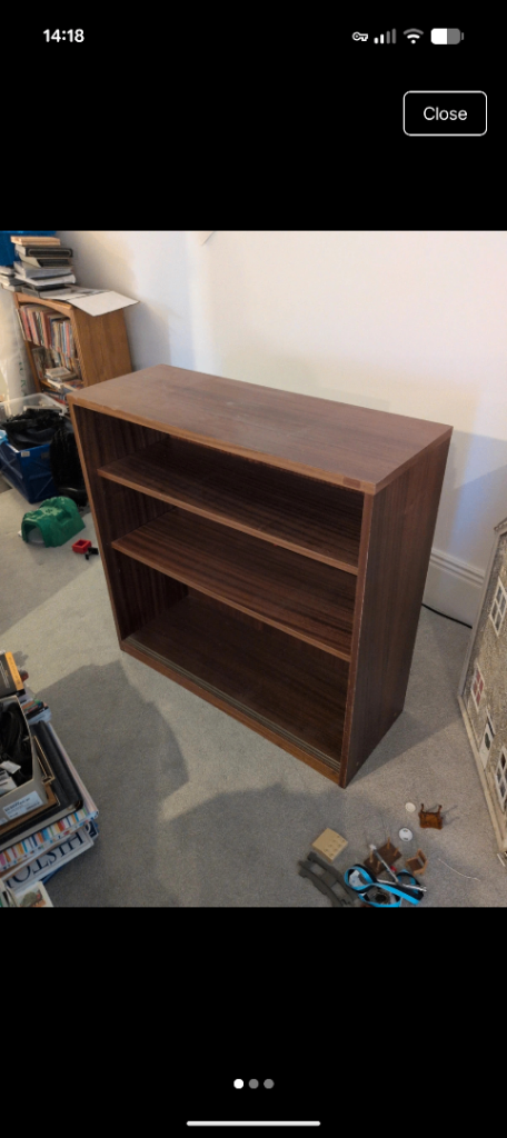 FREE teakwood book shelf