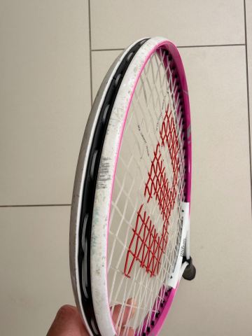 Wilson Tour 23 pink and white tennis racquet, £10.00 for Sale
