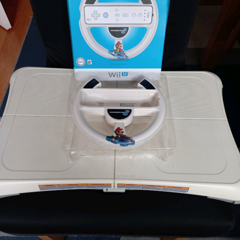Wii fit board  /racing wheel. 