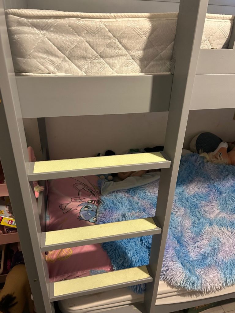 Grey bunk bed 