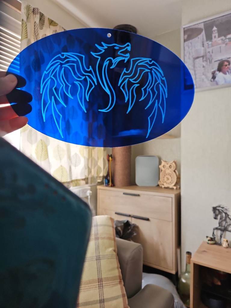 Suncatcher or wall decor dragon brand new hand crafted 
