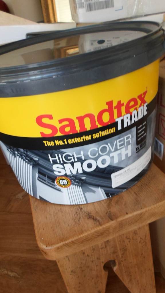LARGE 10 LITRE TUB OF SANDTEX 'TRADE' SMOOTH MASONRY PAINT COLOUR 'ORCHID' BS10B15 SEE PAINT CHARTS