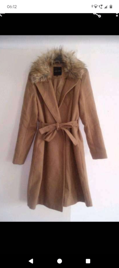 Women's coat size 12 from newlook worn once in immaculate condition 