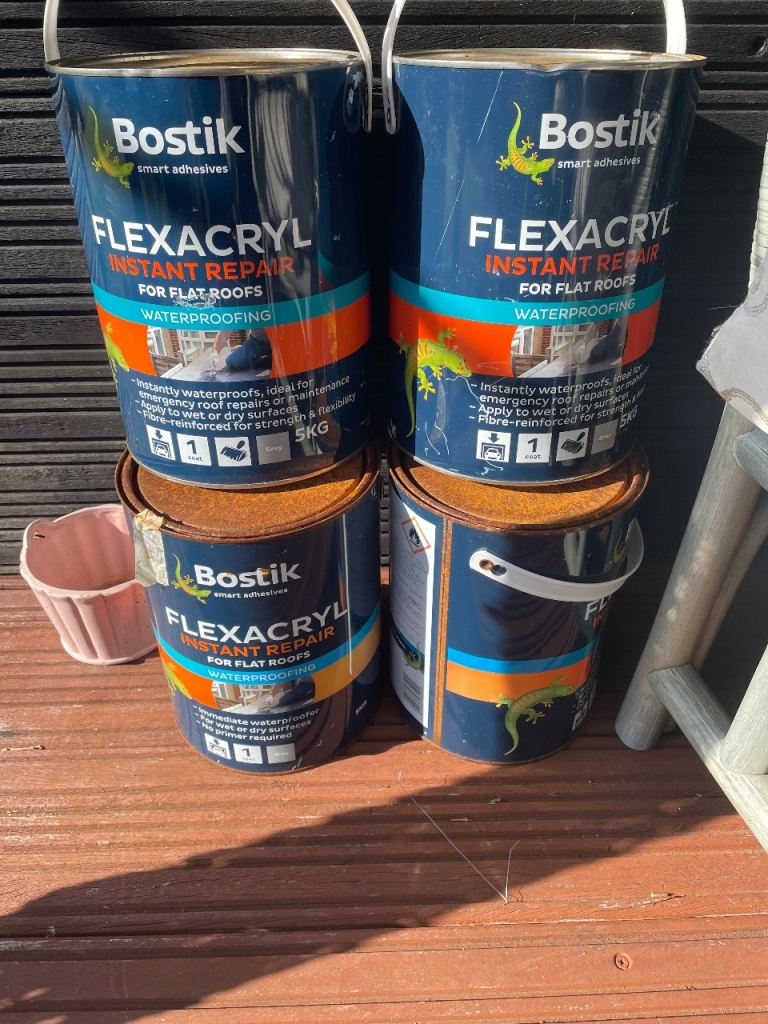 Bostic flexacryl roof sealer x4 
