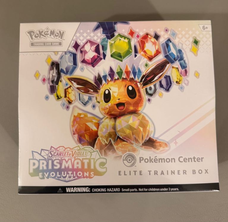 Pokemon Prismatic Evolutions Pokemon Center Elite Trainer Box