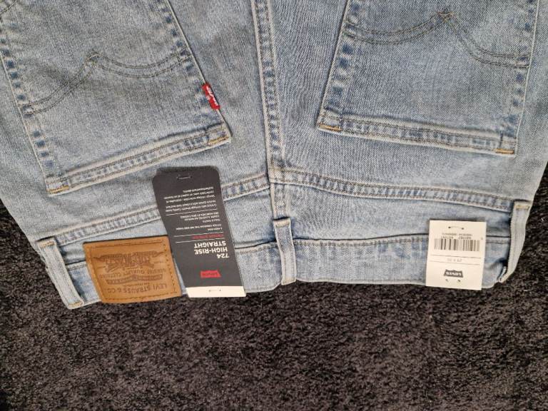 Levi's 724 High Rise Straight Womens Jeans 