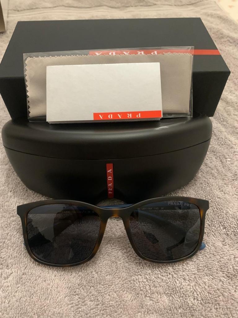 Prada sunglasses blue and striped 