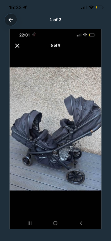 My babiee double pram 
