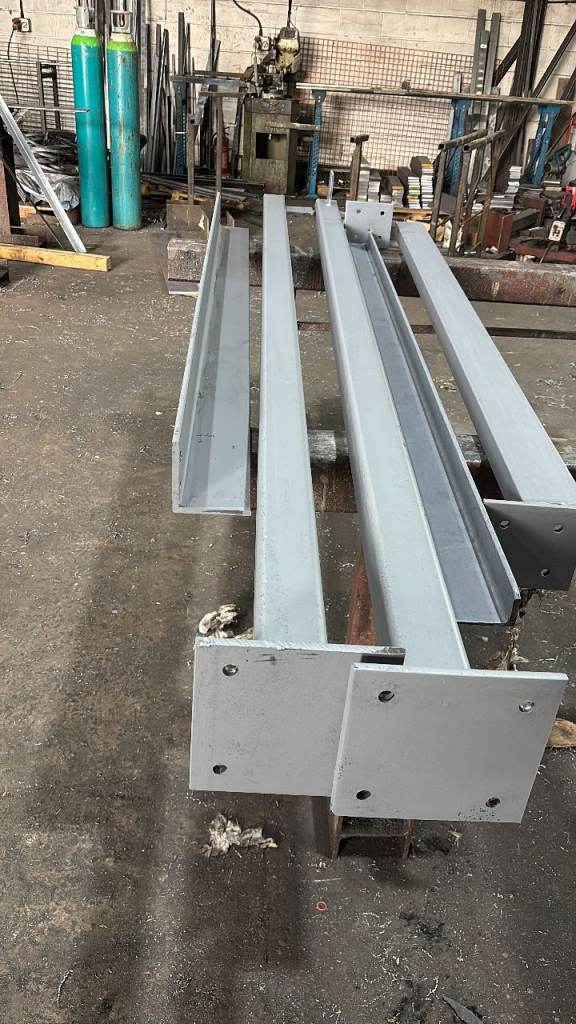 Heavy-Duty Structural Steel Columns with Pre-Drilled Base Plates