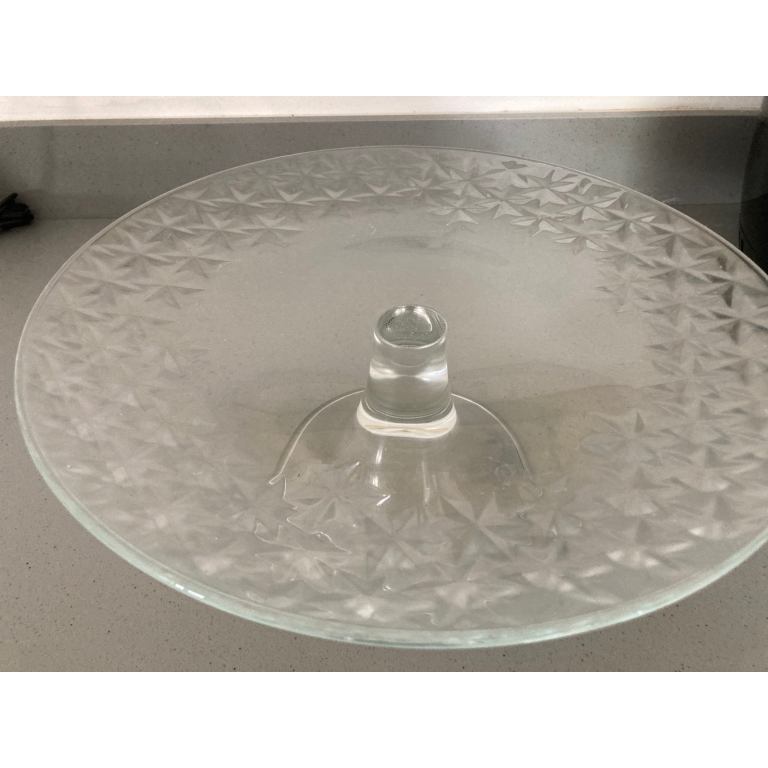 Crystal cake stand 11 inch