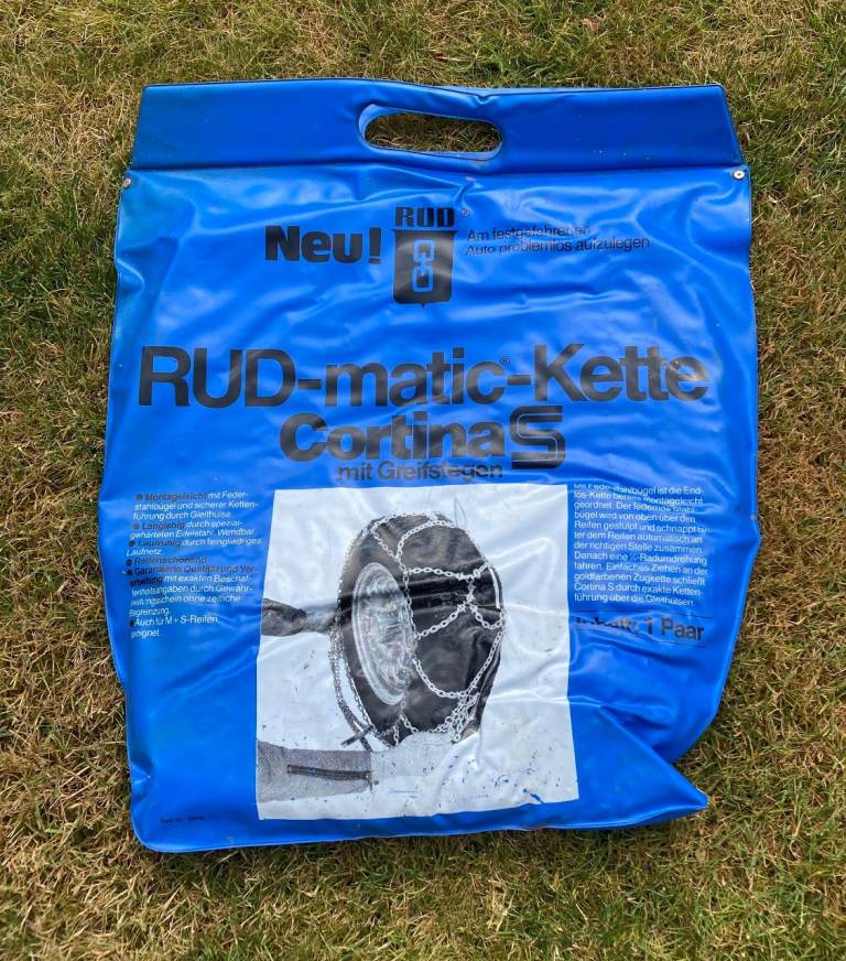 Rud-matic snow chains. AA supplied