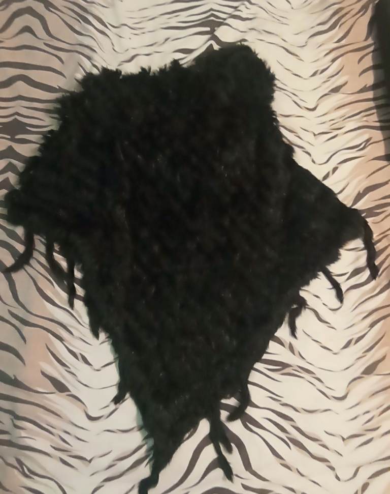 image for ✨ Gorgeous Black Rabbit Fur Vest – Brand New, Super Soft!