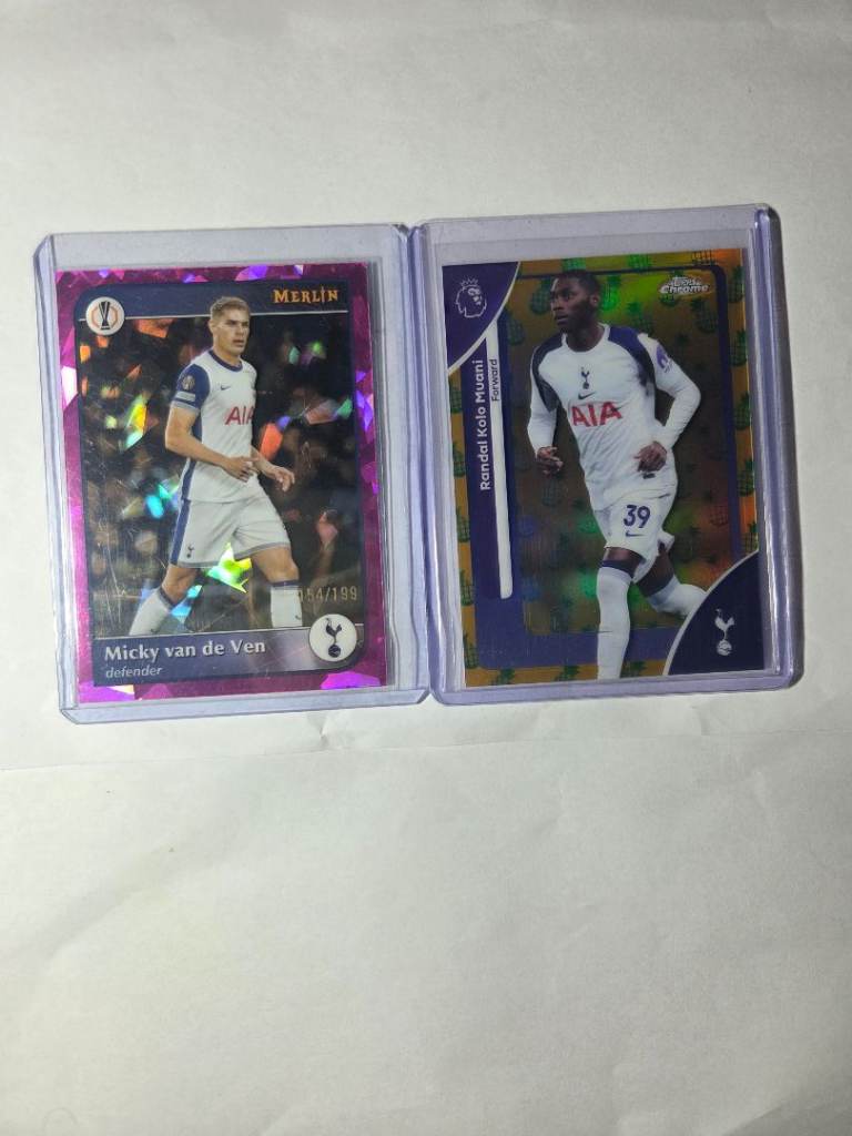 Rare Spurs Card Bundle - Numbered Van de Ven /199 & Kolo Muani Pineapple