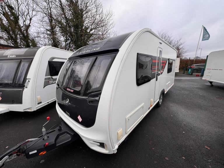 STERLING ECCLES 565 2017 MODEL 4 BERTH  FIXED SINGLE BED TOURING CARAVAN 