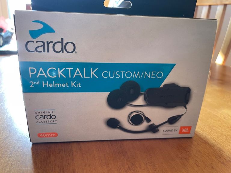 Cardo PACKTALK Helmet Kit with JBL Speakers - As New