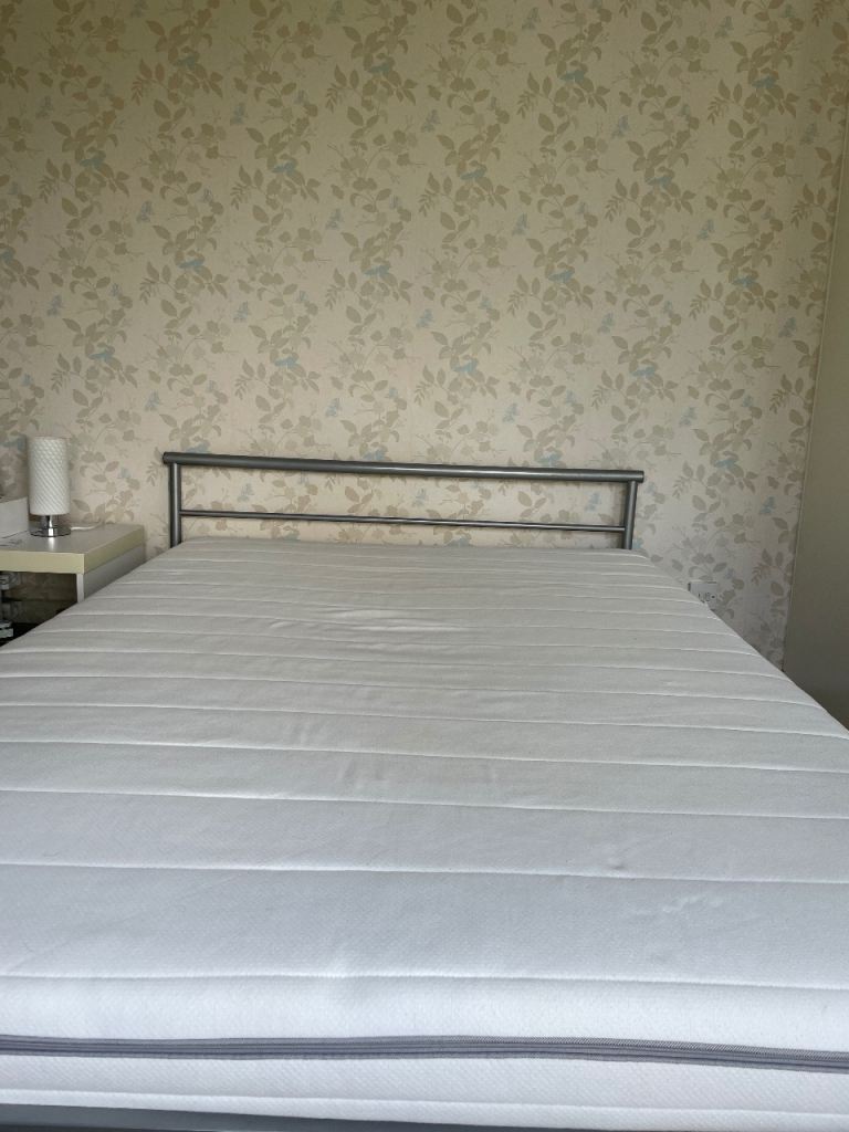 IKEA double bed and memory foam mattress 