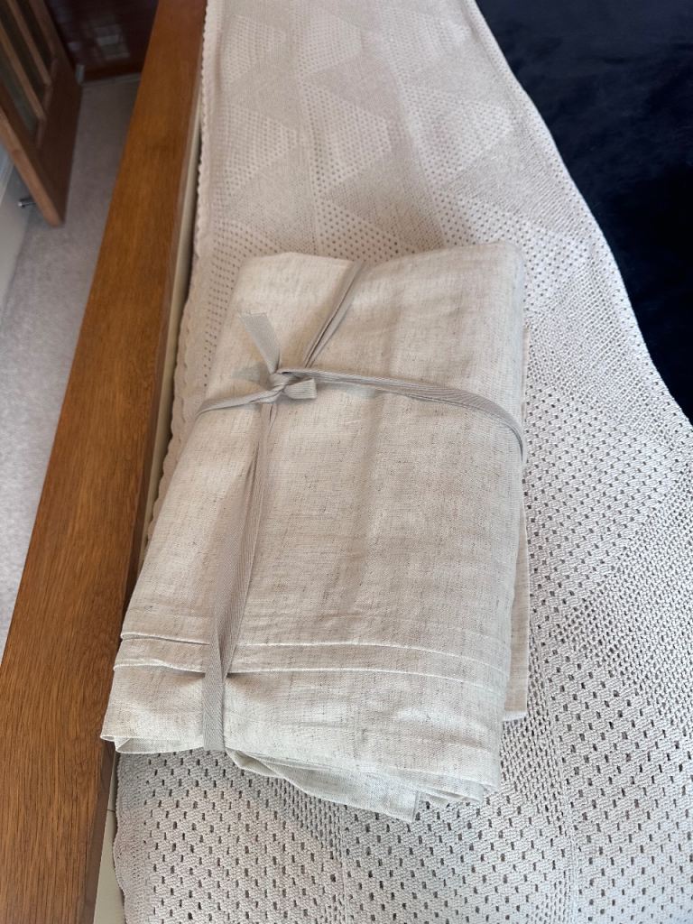 Linen blend curtains new H&M 