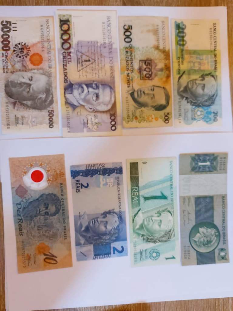 Old Brazilian Cash Notes for sale / Notas antigas Brazileiras a venda
