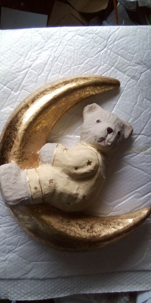 Moon -Golden with Bear astride NEW Unused