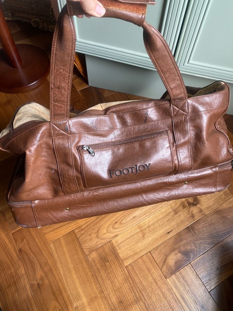 FootJoy Vintage Brown leather golf shoes Bag