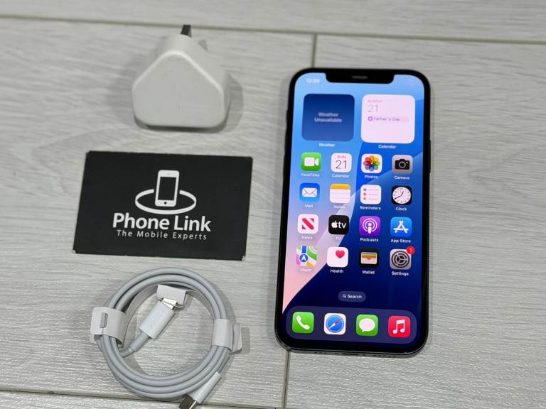 📱Black Apple iPhone 12 64GB Unlocked All Networks + Warranty 🍎 - P1585
