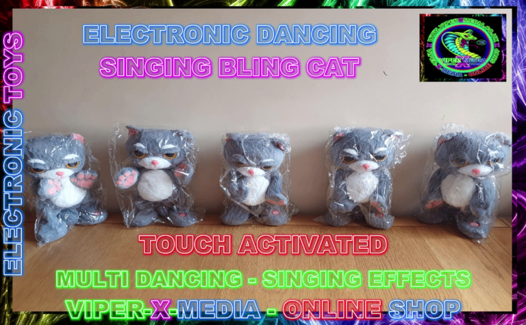 ELECTRONIC BATTERY OPERATED SINGING/DANCING TALKING TOY CAT - MUSIC ACTIVATED