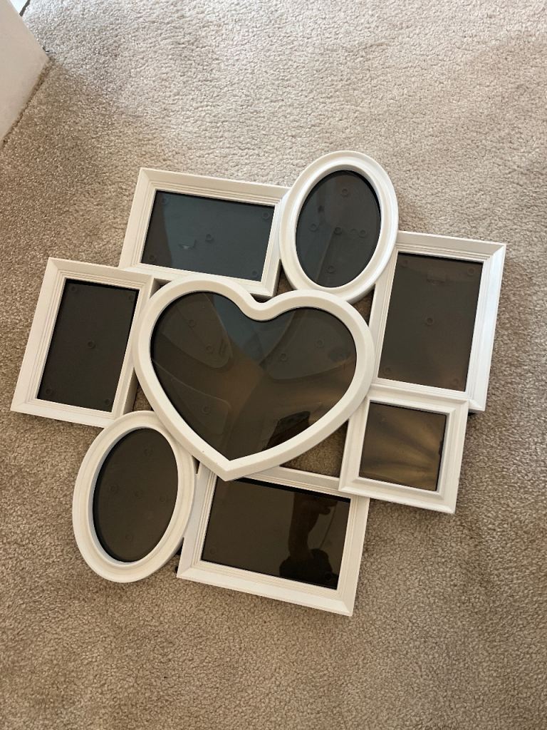 Multi photo frame white