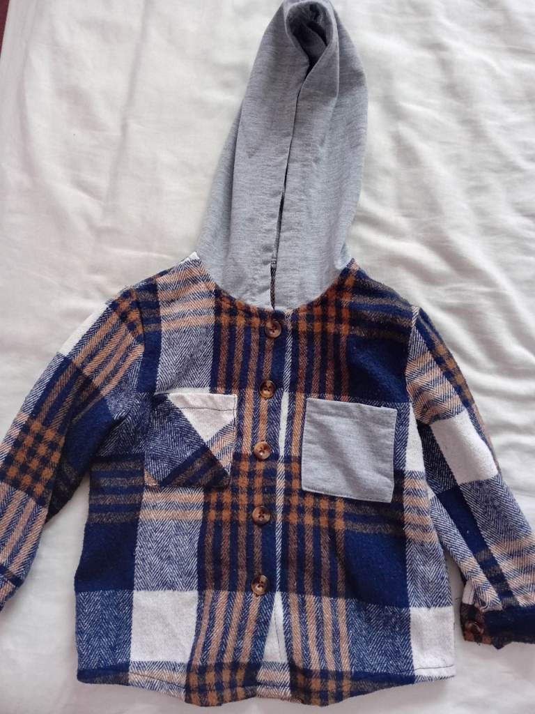 Child's Warm Shirt with Hood Age 3