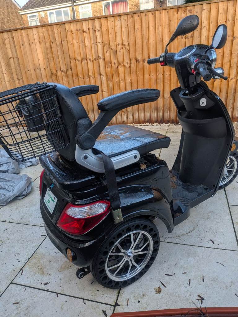 Black mobility scooter