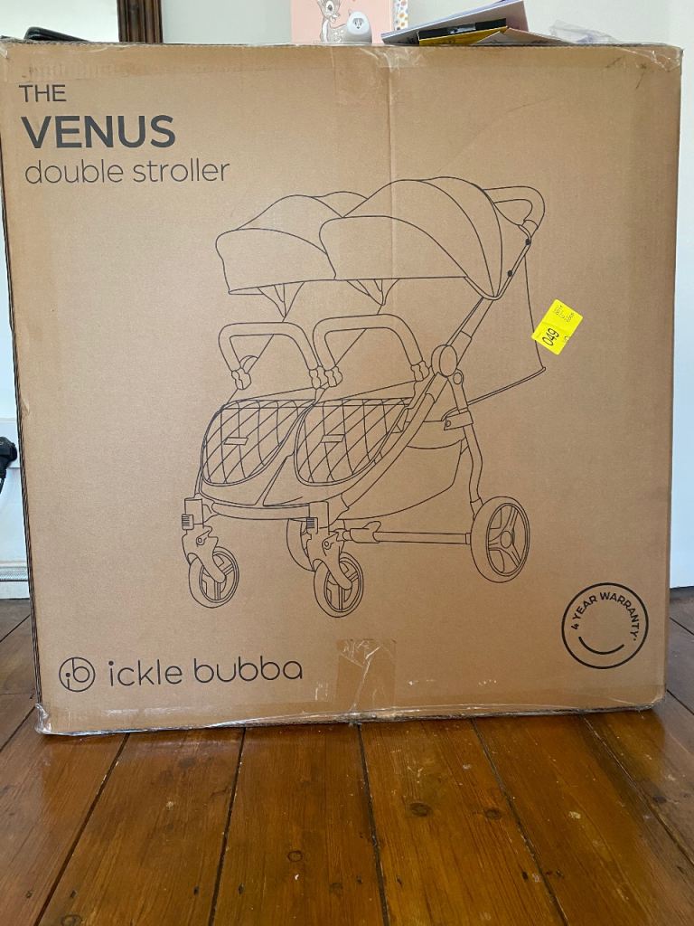Brand new unused unopened Ickle bubba double pram 