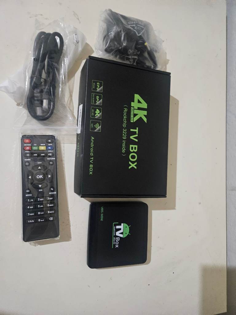 New 4K Android TV Box with Remote Control