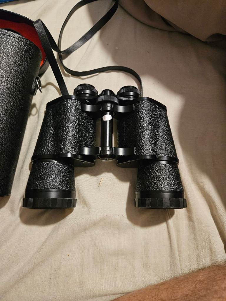 Vintage Binoculars with Case and Box – Good Condition
