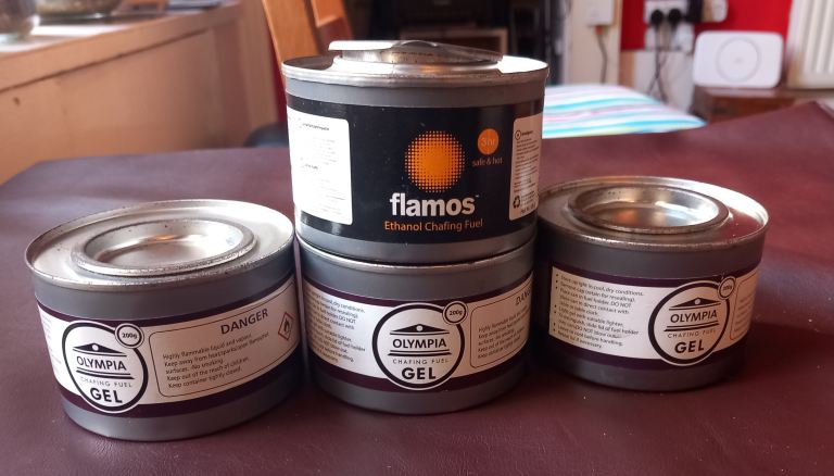 Fuel for food warmers