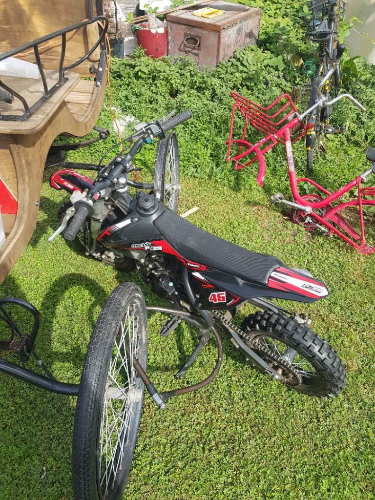 Kids Dirt Bike / Pit Bike - Black and Red, Good Condition