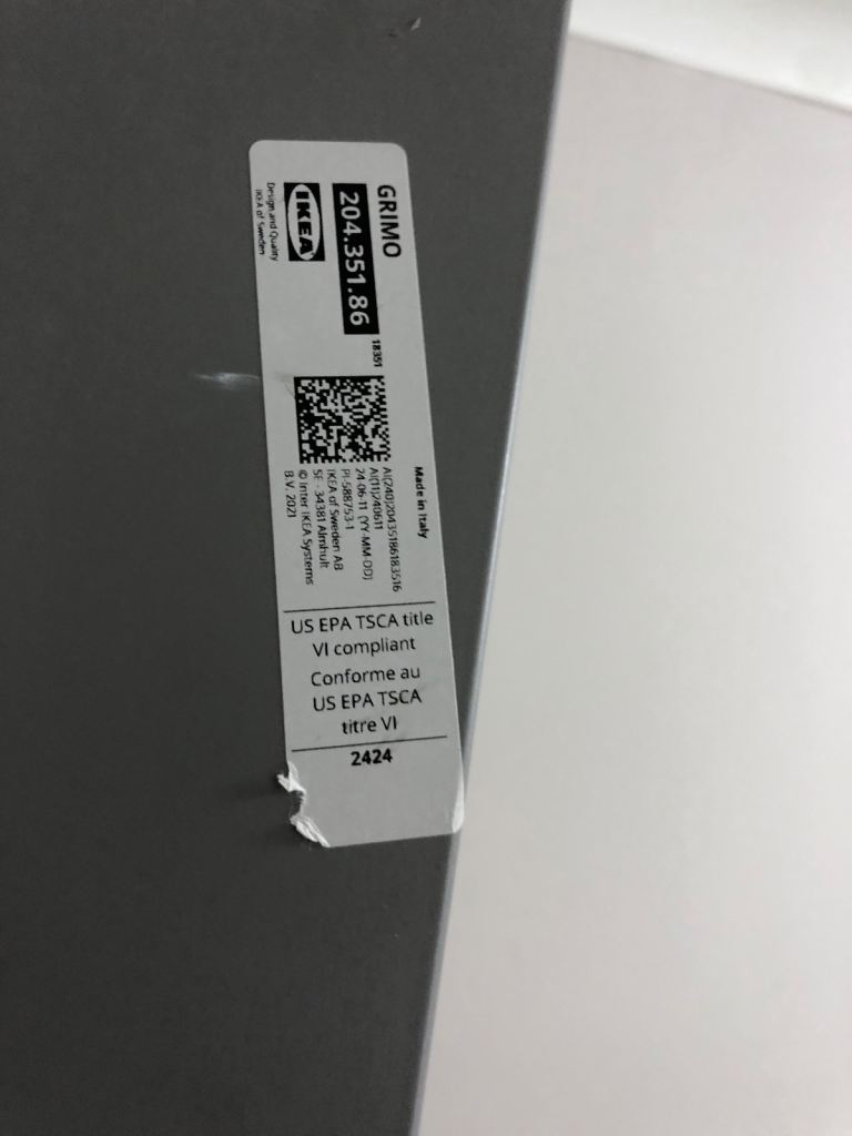 Ikea grey wardrobe or cupboard doors