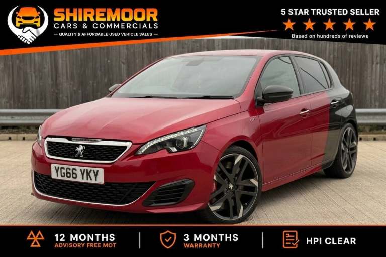 2016 Peugeot 308 GTi COUPE FRANCHE By Peugeot Sport | 1.6 Petrol | FULL SH | 86K |   HATCHBACK Pe...