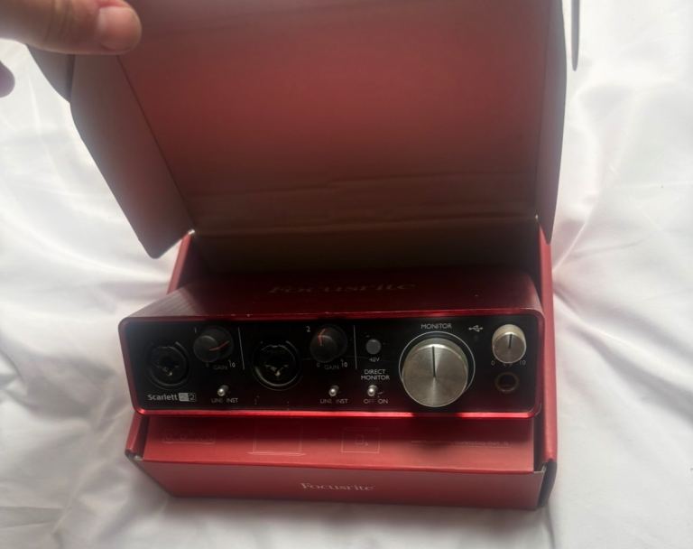 Focusrite Scarlett 2i2 Audio Interface – £35