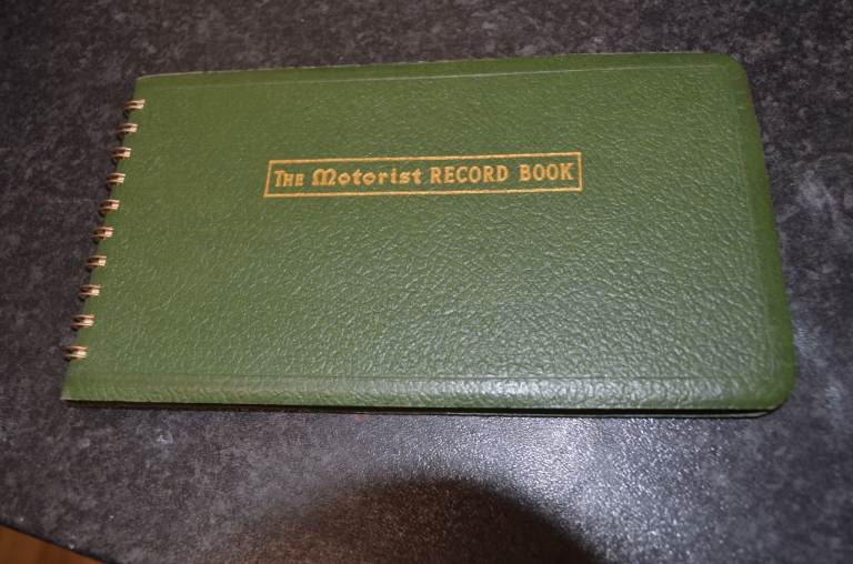 THE MOTORIST RECORD BOOK MOTOR CAR VINTAGE BOOK LOG 50'/60's? Cheltenham 