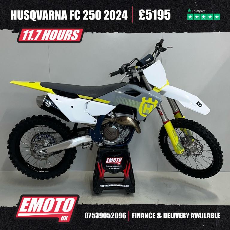 HUSQVARNA FC 250 2024 Motocross Bike 11.7 Hrs 250cc @EmotoUK - Finance Available
