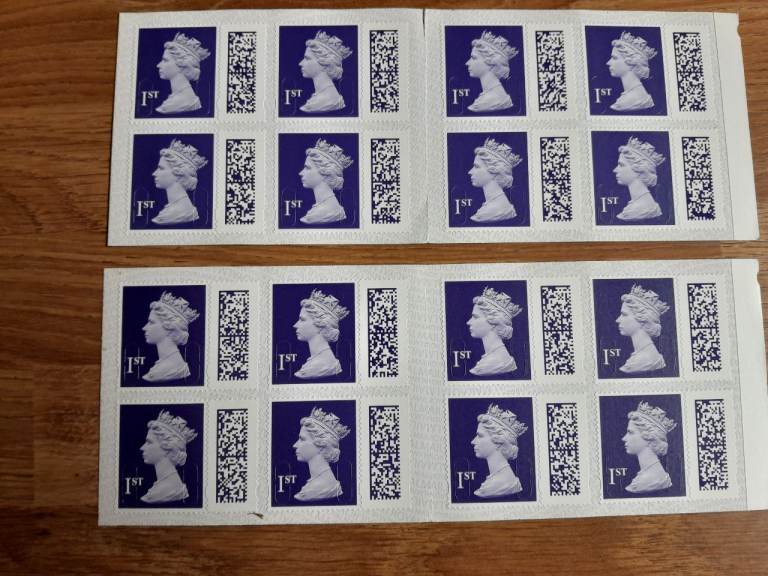 16 £1.70 Royal Mail Barcode 1st Class Stamps 