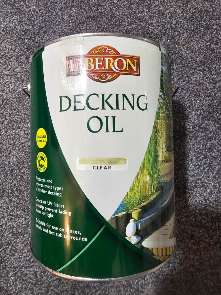 Liberon Decking Oil 5L Brand New Clear 