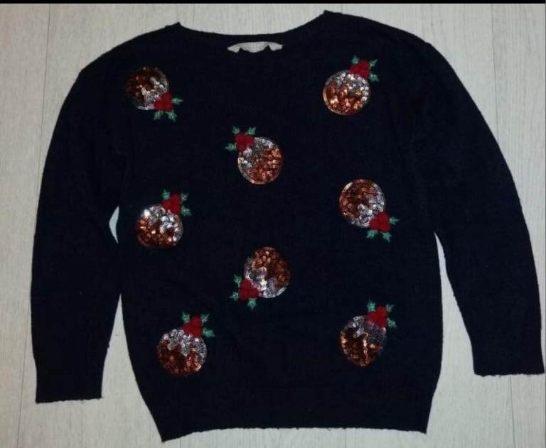 John Lewis Girls' Christmas Pudding Jumper. Age 6 years