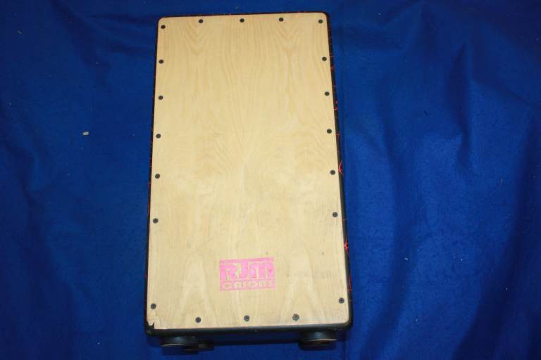 RJM Custom Cajon ~ Red Splatter Bespoke Finish ~ Made In England ~ 23in x 12in x 12in ~ £95 ono