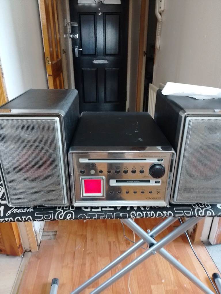 Kenwood Stereo System with Speakers - Fair Condition