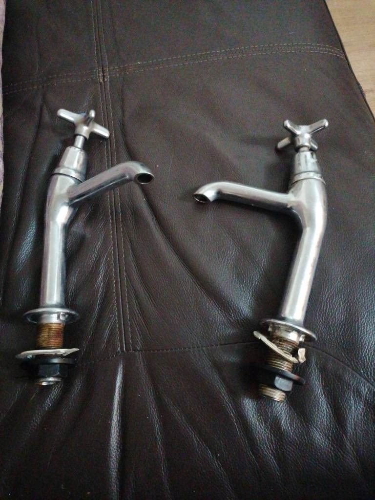 High Neck 3/4 Chrome Cross Top Kitchen Sink Tap