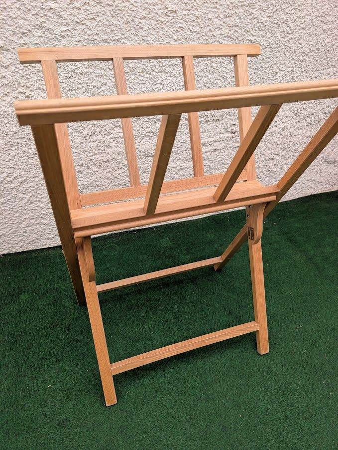 Artists Print Browser.  Wood Artist's Display Rack.