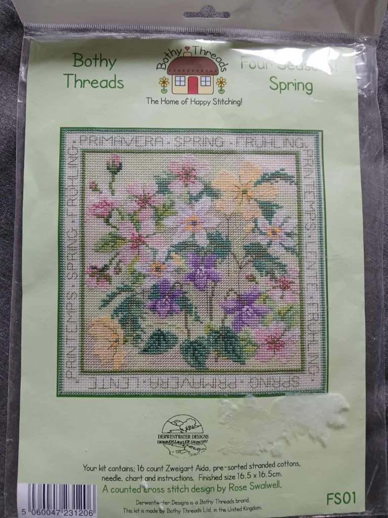 Bothy Threads Four Seasons ‘Spring’ counted cross stitch kit