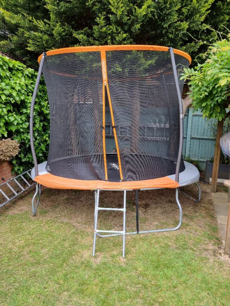 Sportspower Sport-Pro 10ft Trampoline With Folding Enclosure, ladder, cover and anchor kit