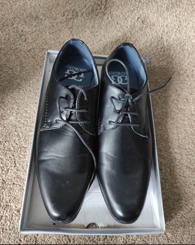 Giorgio Langley Lace Jr00 Black Shoes - UK Size 5, New in Box
